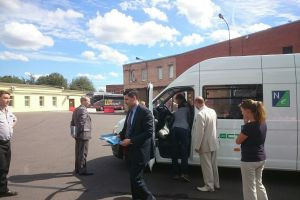 Презентация электромобиля NEXT electro на территории Автобусного парка №1 (Санкт-Петербург)